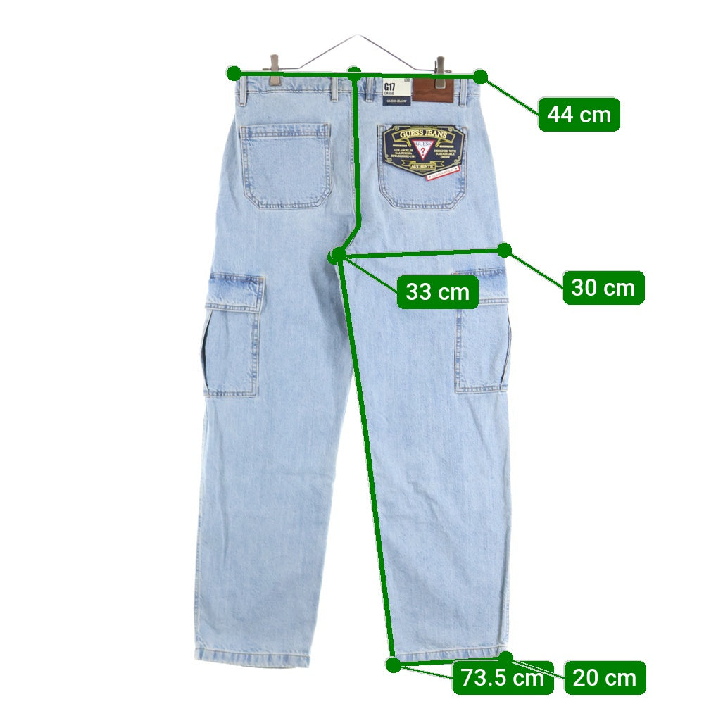 GUESS(ゲス) GUESS jeans G17 CARGO ゲスジーンズ デニムカーゴデニムパンツ M5RA88 インディゴ