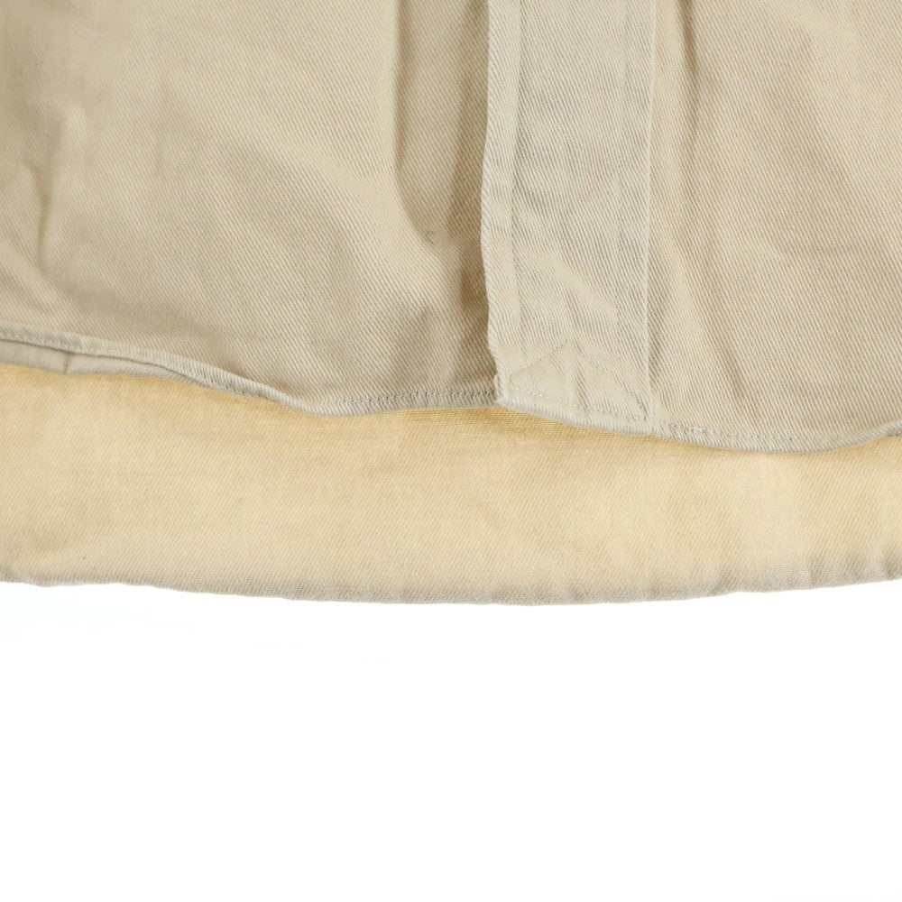 A BATHING APE(アベイシングエイプ) ONE POINT OXFORD LS SHIRT ワンポイント オックスフォード ロングスリーブ長袖シャツ ベージュ