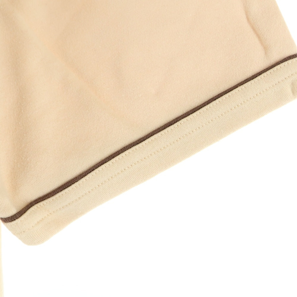 A BATHING APE(アベイシングエイプ) APE SHALL NEVER KILL APE レインボーライン Vネック半袖Tシャツカットソー ベージュ