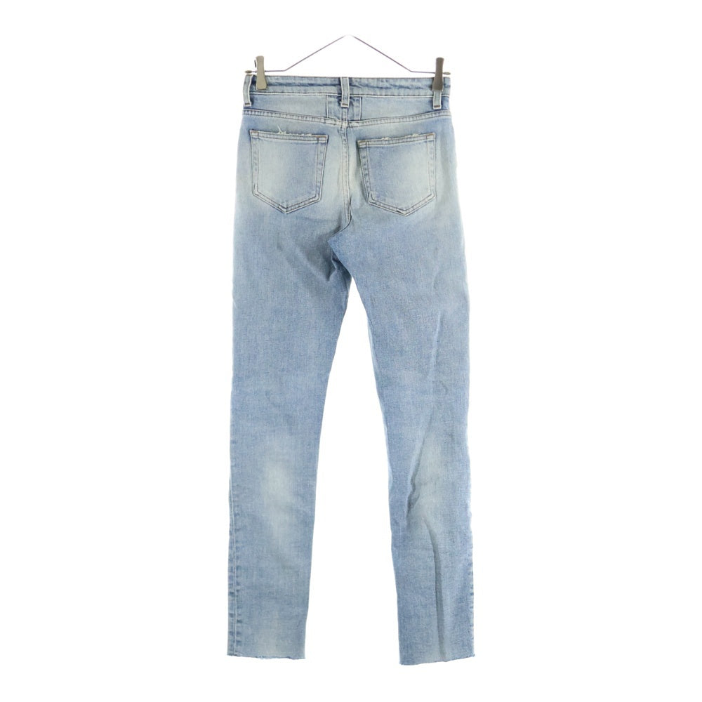 SAINT LAURENT PARIS(サンローランパリ) 16SS ダメージ加工 ニークラッシュデニムパンツ レディース 412203 Y477K インディゴ