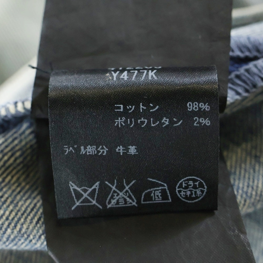 SAINT LAURENT PARIS(サンローランパリ) 16SS ダメージ加工 ニークラッシュデニムパンツ レディース 412203 Y477K インディゴ