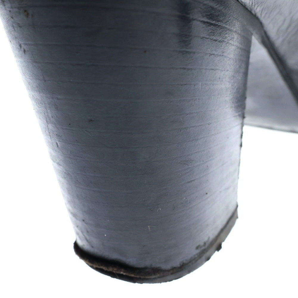 SAINT LAURENT PARIS(サンローランパリ) クラシック サイドジップレザーヒールブーツ 397021 ブラック