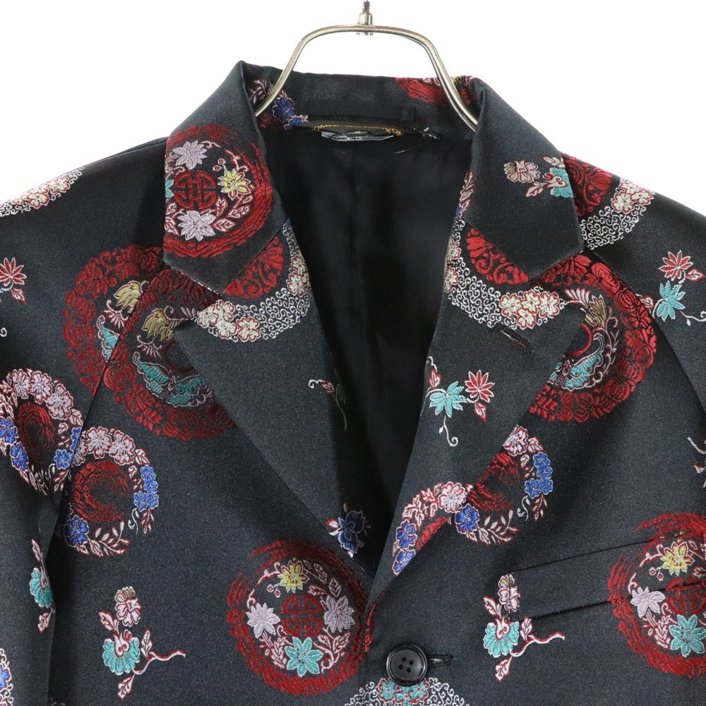 COMME des GARCONS(コムデギャルソン) 25SS オーバーサイズ 刺繍 ポリエステルジャケット ブラック GO-J031