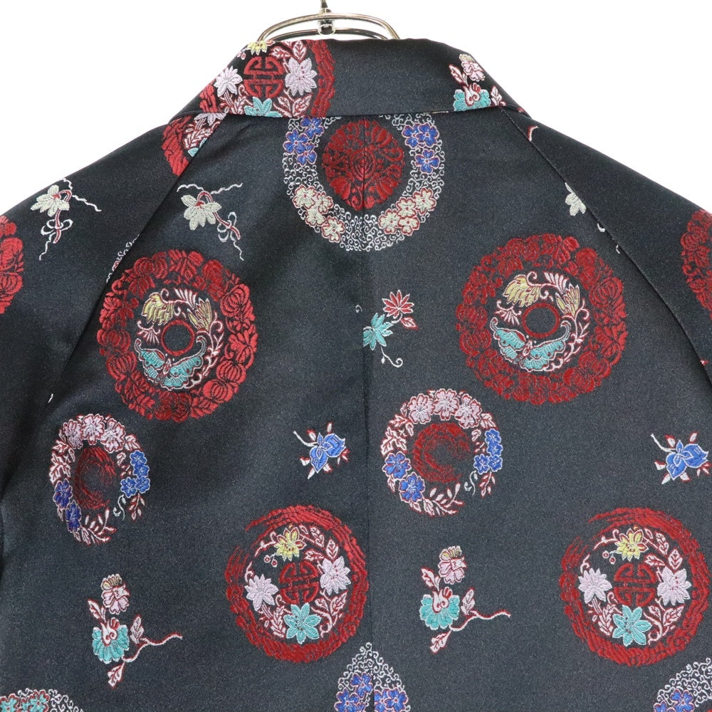 COMME des GARCONS(コムデギャルソン) 25SS オーバーサイズ 刺繍 ポリエステルジャケット ブラック GO-J031