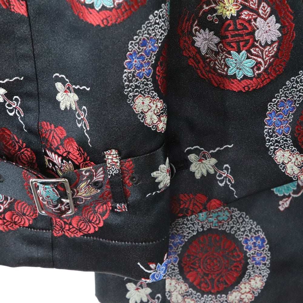 COMME des GARCONS(コムデギャルソン) 25SS オーバーサイズ 刺繍 ポリエステルジャケット ブラック GO-J031