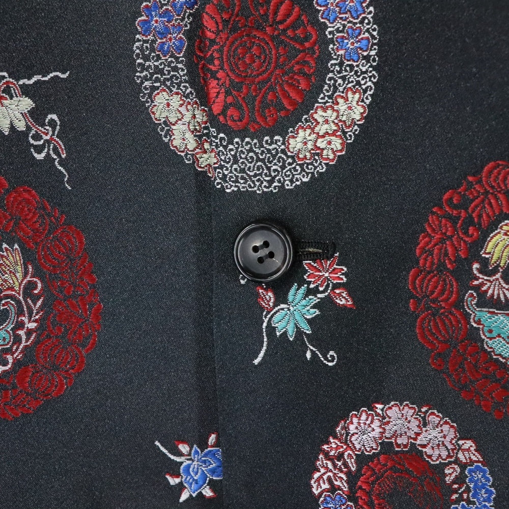 COMME des GARCONS(コムデギャルソン) 25SS オーバーサイズ 刺繍 ポリエステルジャケット ブラック GO-J031