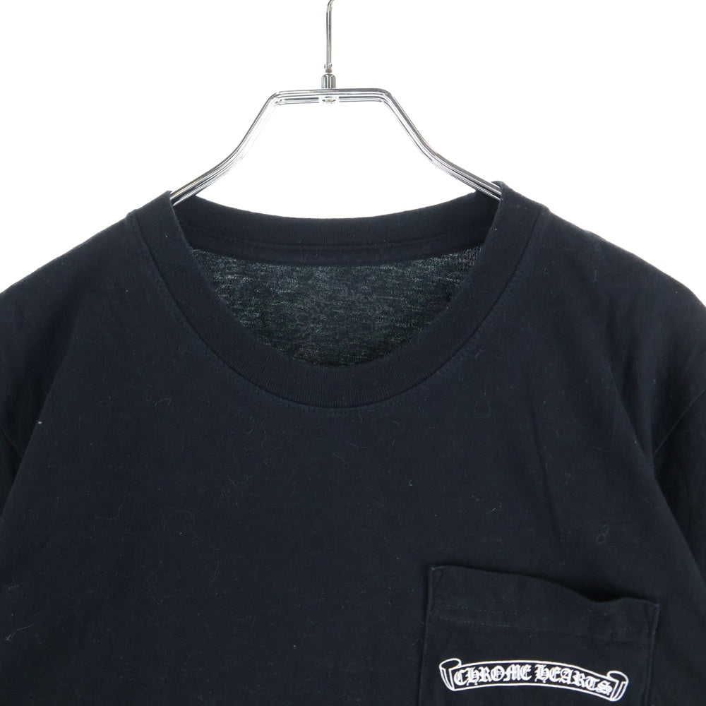 CHROME HEARTS(クロムハーツ) NYC Banner S/S Tee バックスクロールラベルプリント クルーネック 半袖Tシャツ ブラック