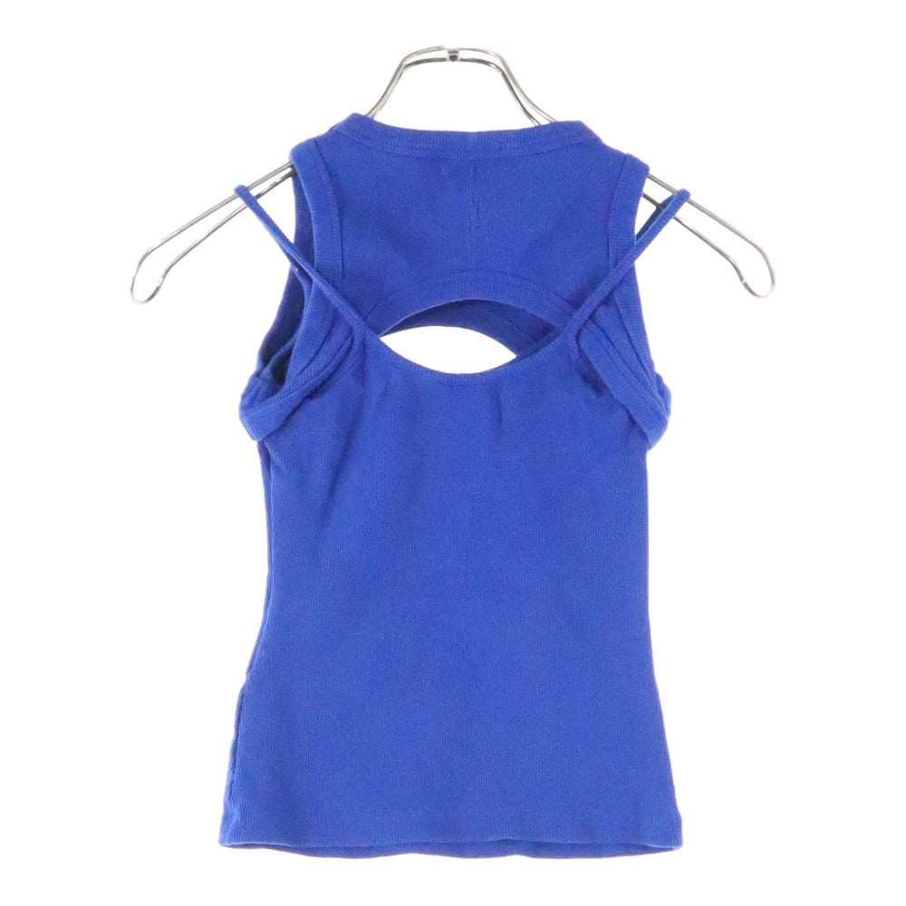 OFF-WHITE(オフホワイト) SLEEVELESS TOP WITH PRINT OWAD237F23JER001 スリーブレストップ ノースリーブ カットソー ブルー