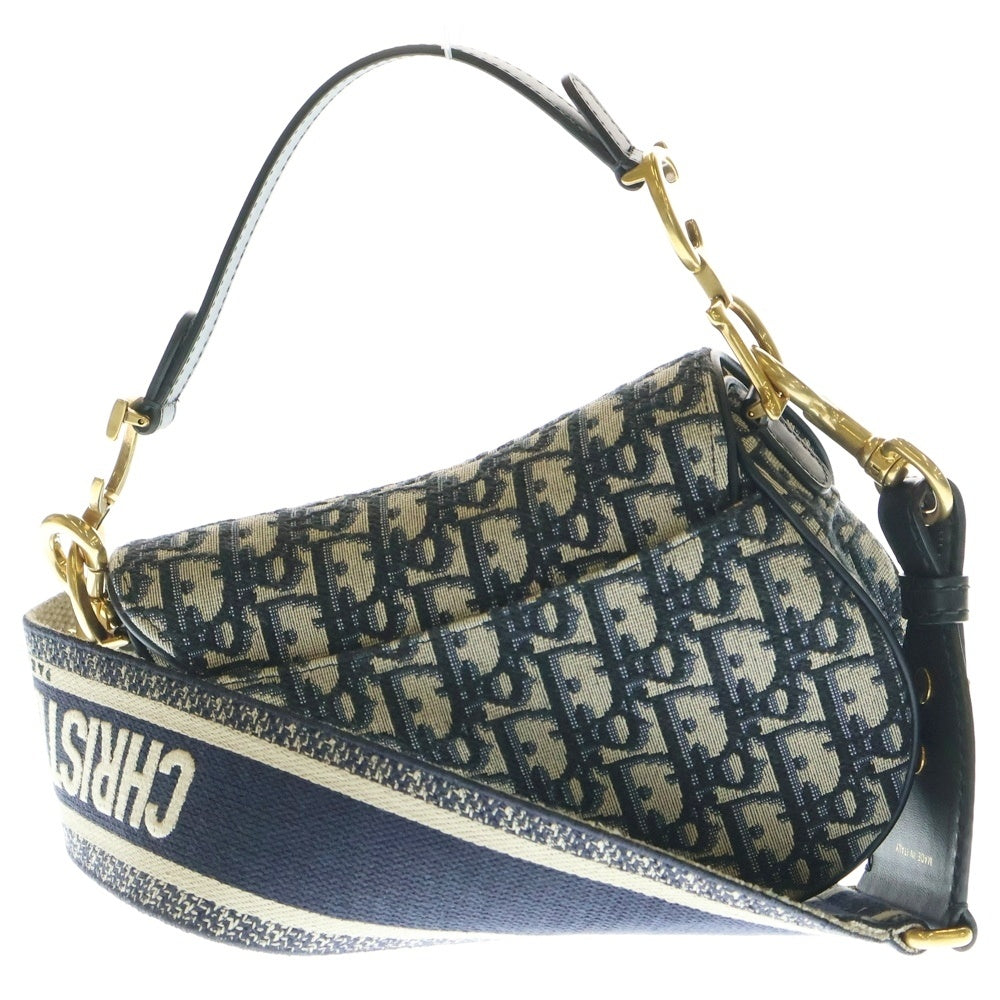 DIOR(ディオール) Oblique Saddle Shoulder bag M0447CTZQ オブリーク サドル ショルダーバッグ ネイビー