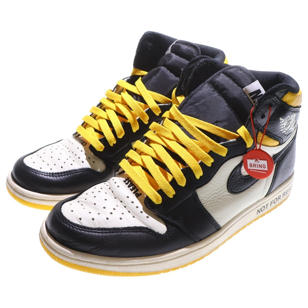 NIKE(ナイキ) AIR JORDAN 1 RETRO HIGH NOT FOR RESALE Varsity Maize エアジョーダンワンレトロ ノットフォーリセール ハイカットスニーカー US10.5/28.5cm 861428-107