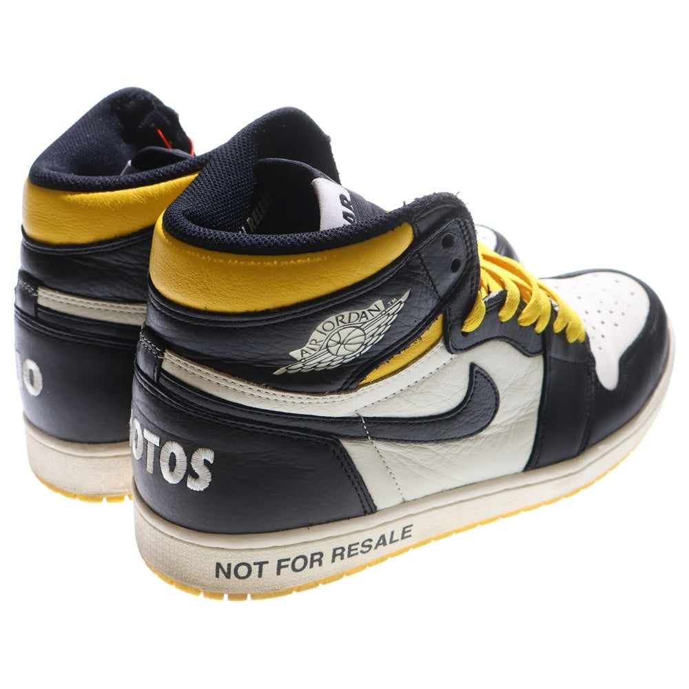 NIKE(ナイキ) AIR JORDAN 1 RETRO HIGH NOT FOR RESALE Varsity Maize エアジョーダンワンレトロ ノットフォーリセール ハイカットスニーカー US10.5/28.5cm 861428-107