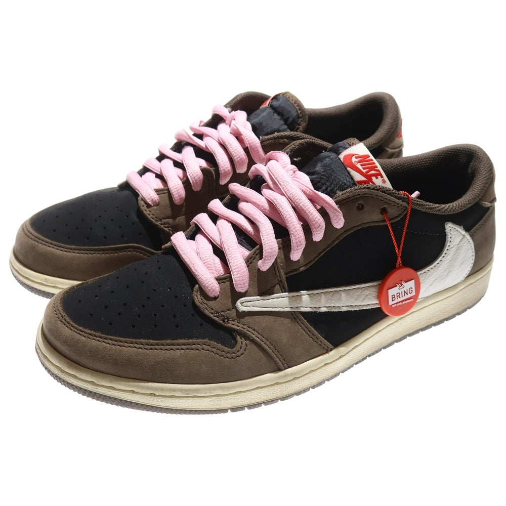 NIKE(ナイキ) ×TRAVIS SCOTT AIR JORDAN 1 LOW OG SP-T CQ4277-001 トラヴィススコット エアジョーダン1 ローカットスニーカー ブラウン US10.5/28.5cm