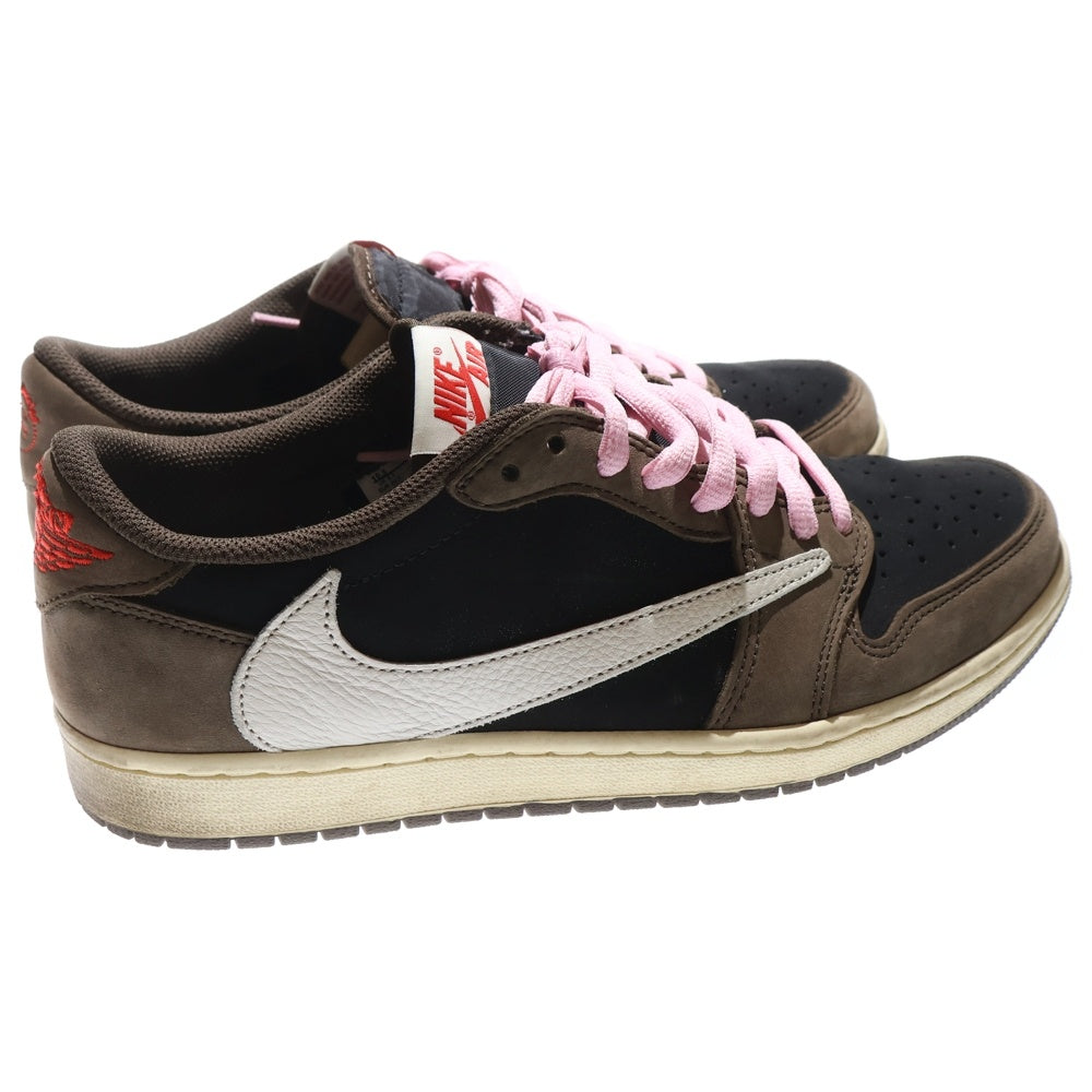 NIKE(ナイキ) ×TRAVIS SCOTT AIR JORDAN 1 LOW OG SP-T CQ4277-001 トラヴィススコット エアジョーダン1 ローカットスニーカー ブラウン US10.5/28.5cm