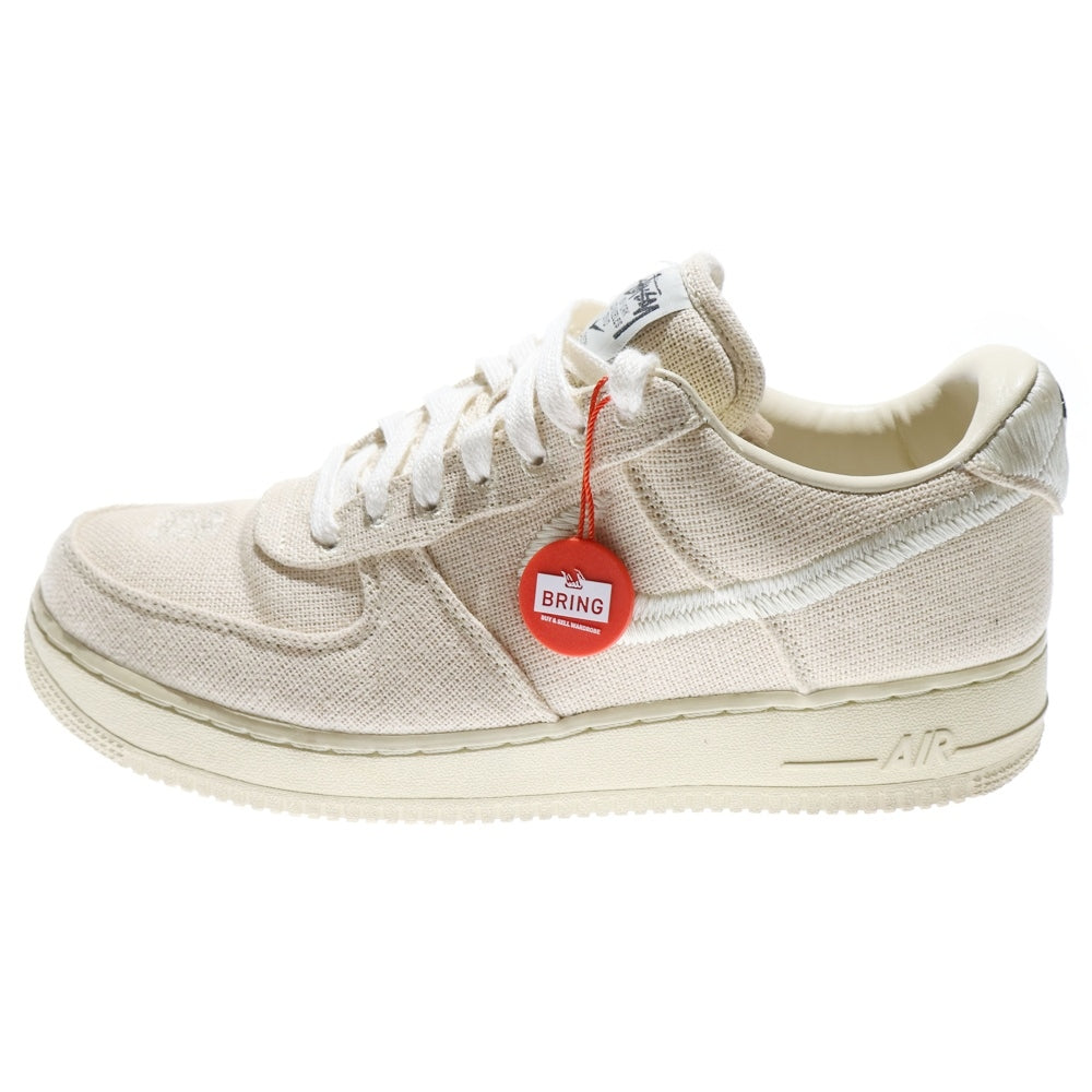 NIKE(ナイキ) ×STUSSY AIR FORCE 1 LOW FOSSIL STONE CZ9084-200 ステューシー エアフォース1 ロー フォッシルストーン ローカットスニーカー アイボリー US10.5/28.5cm