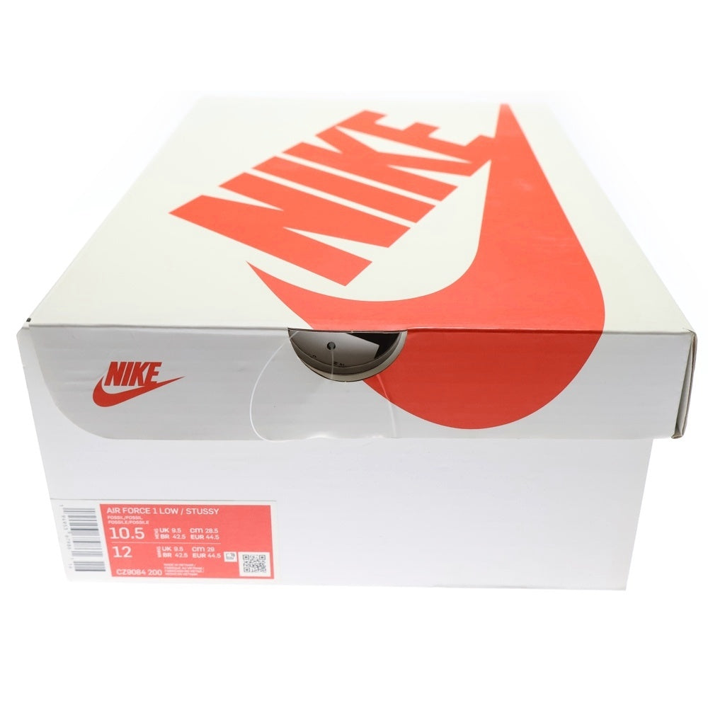 NIKE(ナイキ) ×STUSSY AIR FORCE 1 LOW FOSSIL STONE CZ9084-200 ステューシー エアフォース1 ロー フォッシルストーン ローカットスニーカー アイボリー US10.5/28.5cm