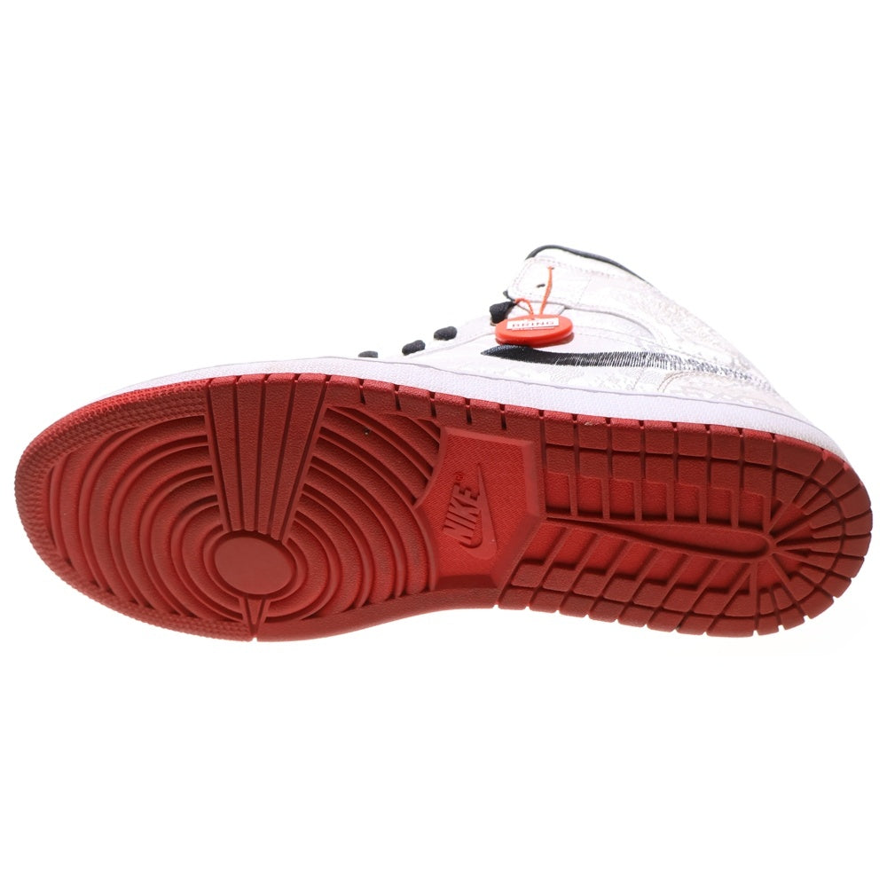 NIKE(ナイキ) ×CLOT AIR JORDAN 1 MID SE FEARLESS GC CU2804-100 ×クロット エアジョーダン1 ミッド フィアレス スニーカー ホワイト US10.5/28.5cm