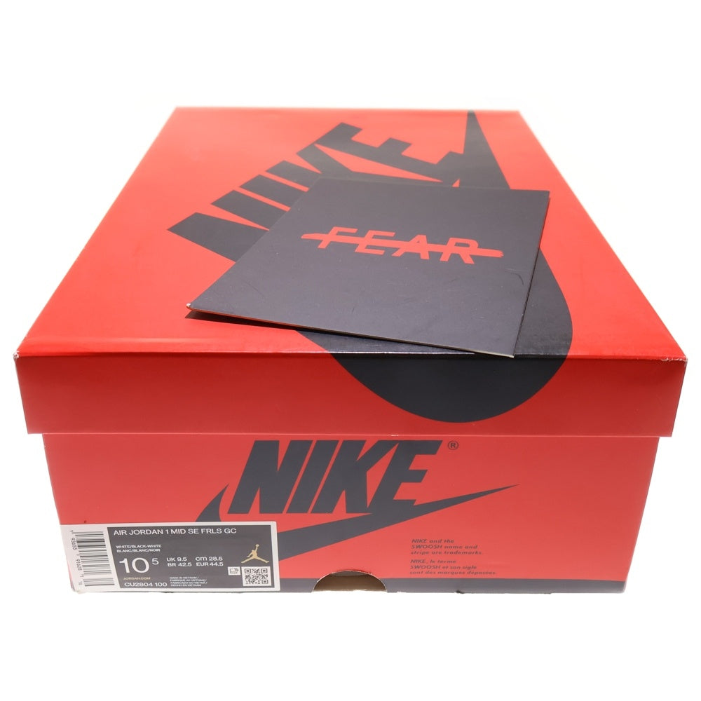 NIKE(ナイキ) ×CLOT AIR JORDAN 1 MID SE FEARLESS GC CU2804-100 ×クロット エアジョーダン1 ミッド フィアレス スニーカー ホワイト US10.5/28.5cm