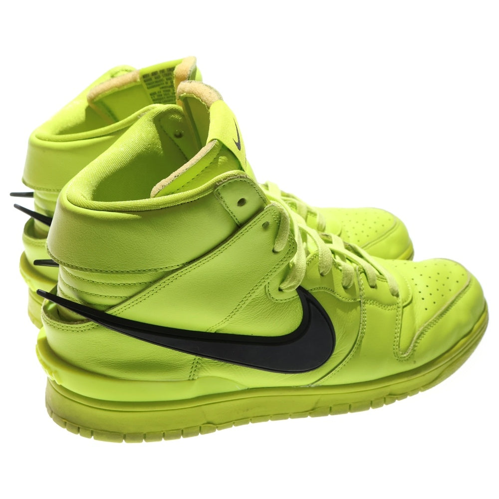 NIKE(ナイキ) ×AMBUSH DUNK HIGH FLASH LIME CU7544-300 × アンブッシュ ダンク フラッシュライム ハイカットスニーカー ネオングリーン US10.5/28.5cm