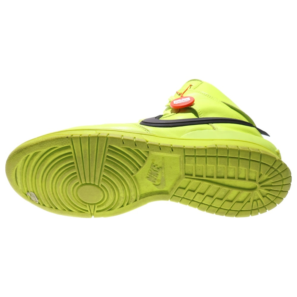 NIKE(ナイキ) ×AMBUSH DUNK HIGH FLASH LIME CU7544-300 × アンブッシュ ダンク フラッシュライム ハイカットスニーカー ネオングリーン US10.5/28.5cm