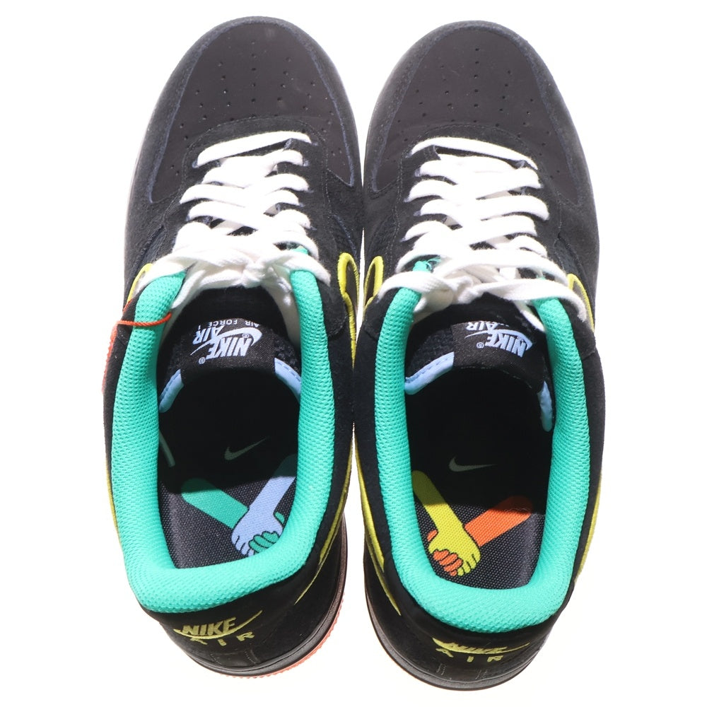 NIKE(ナイキ) AIR FORCE 1 07 LV8 PEACE AND UNITY DM9051-001 エアフォース1 ロー 07 ピース アンド ユニティ ブラック