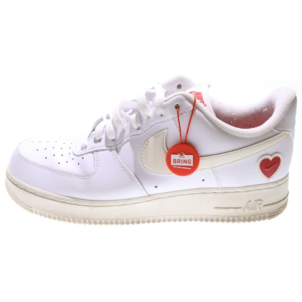 NIKE(ナイキ) AIR FORCE 1 VALENTINES DAY DD7117‐100 エアフォース1 バレンタイン ローカットスニーカー US10.5/28.5cm ホワイト