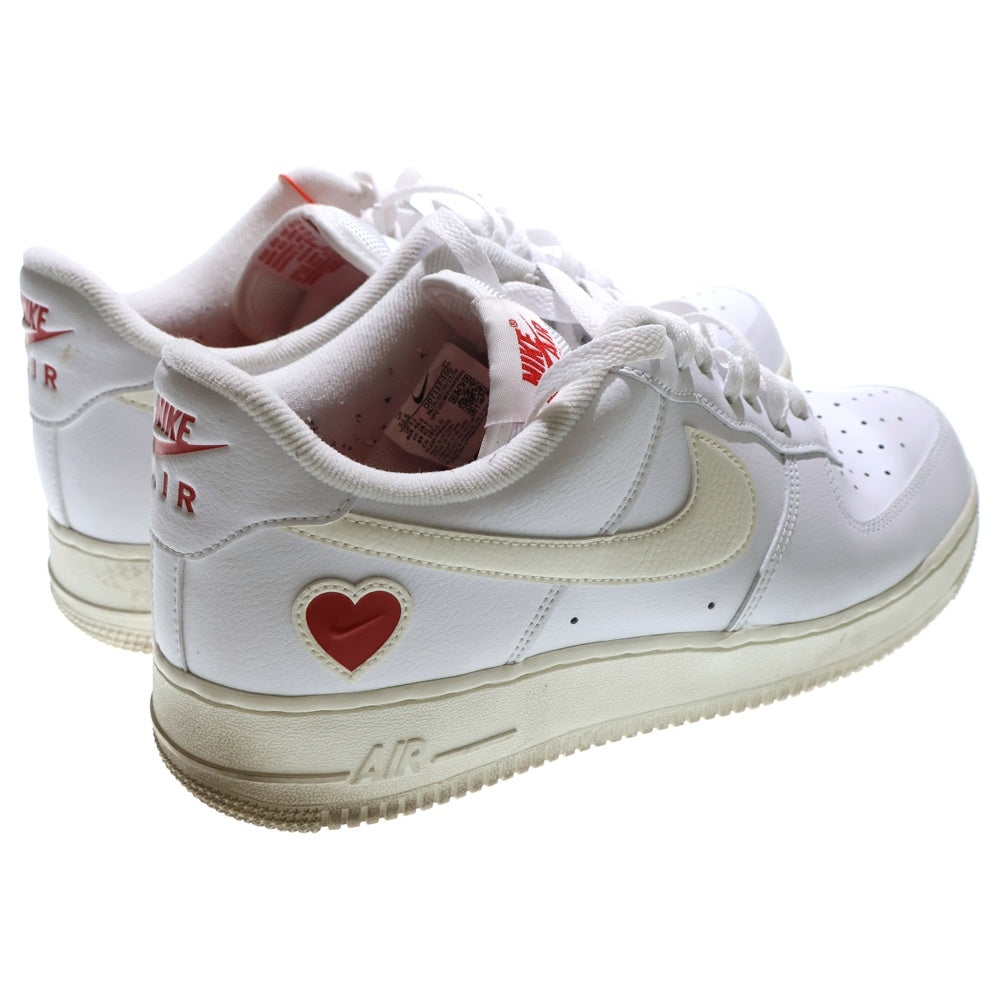 NIKE(ナイキ) AIR FORCE 1 VALENTINES DAY DD7117‐100 エアフォース1 バレンタイン ローカットスニーカー US10.5/28.5cm ホワイト