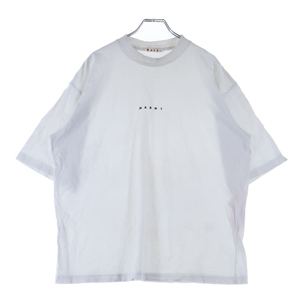 MARNI(マルニ) 24SS ロゴプリント半袖カットソー ホワイト HUMU0223UD