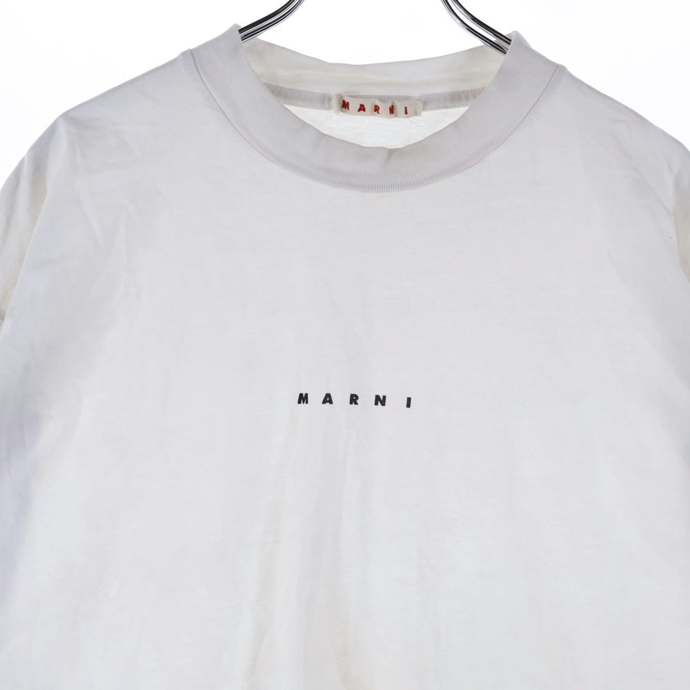 MARNI(マルニ) 24SS ロゴプリント半袖カットソー ホワイト HUMU0223UD