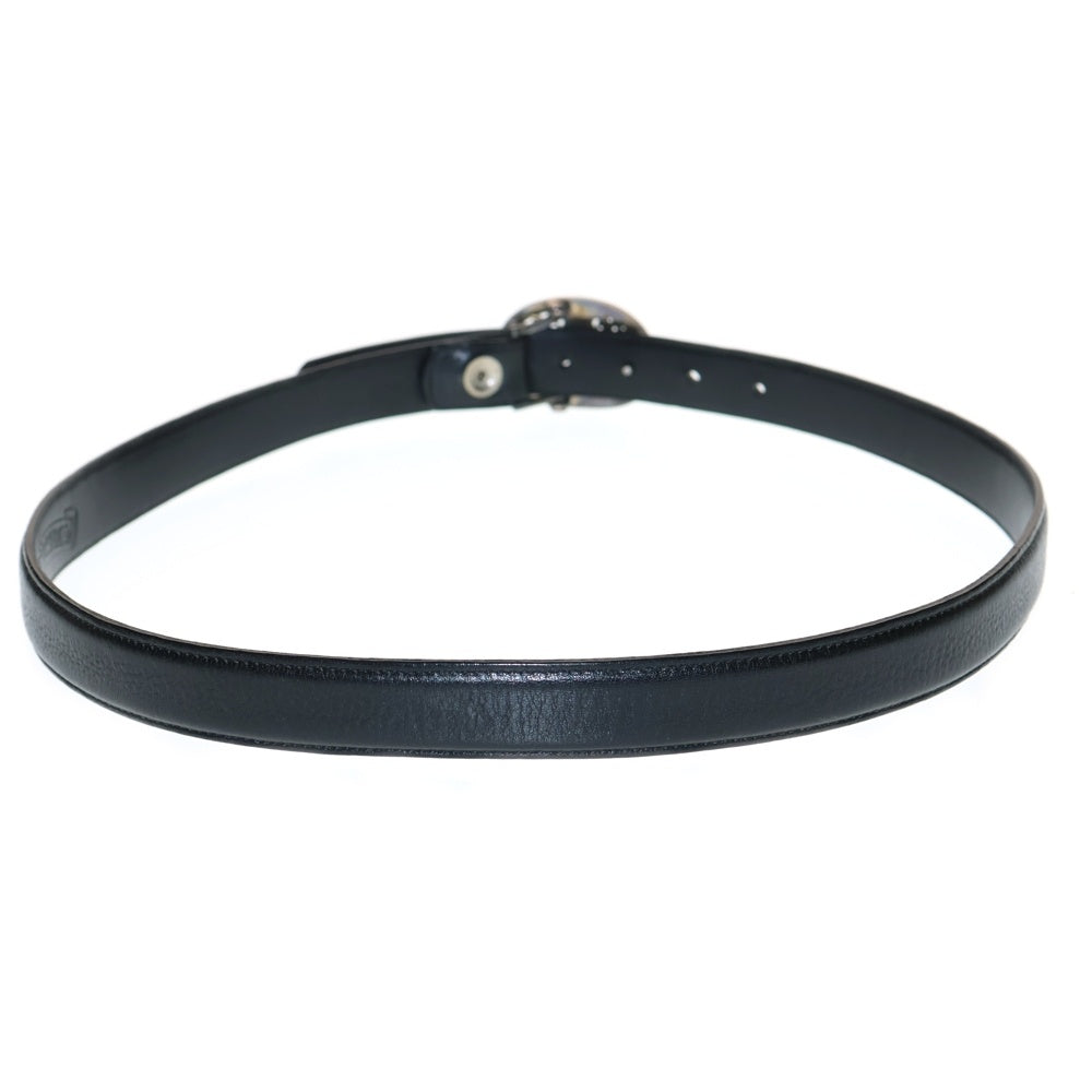 CHROME HEARTS(クロムハーツ) OVAL CROSS STRAP1.0クラシックオーバルクロスバックル レザーベルト シルバー