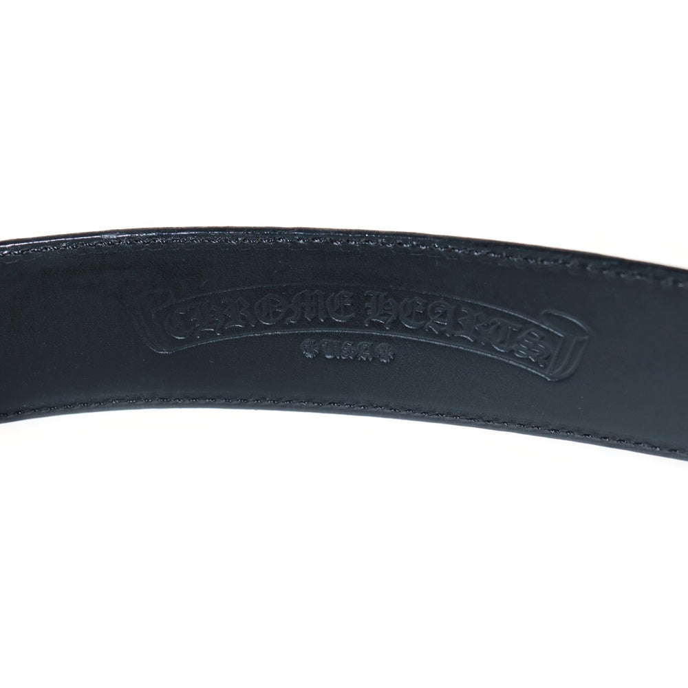 CHROME HEARTS(クロムハーツ) BLT GUNSLINGER1.5 ガンスリンガーバックル レザーベルト シルバー BCA356