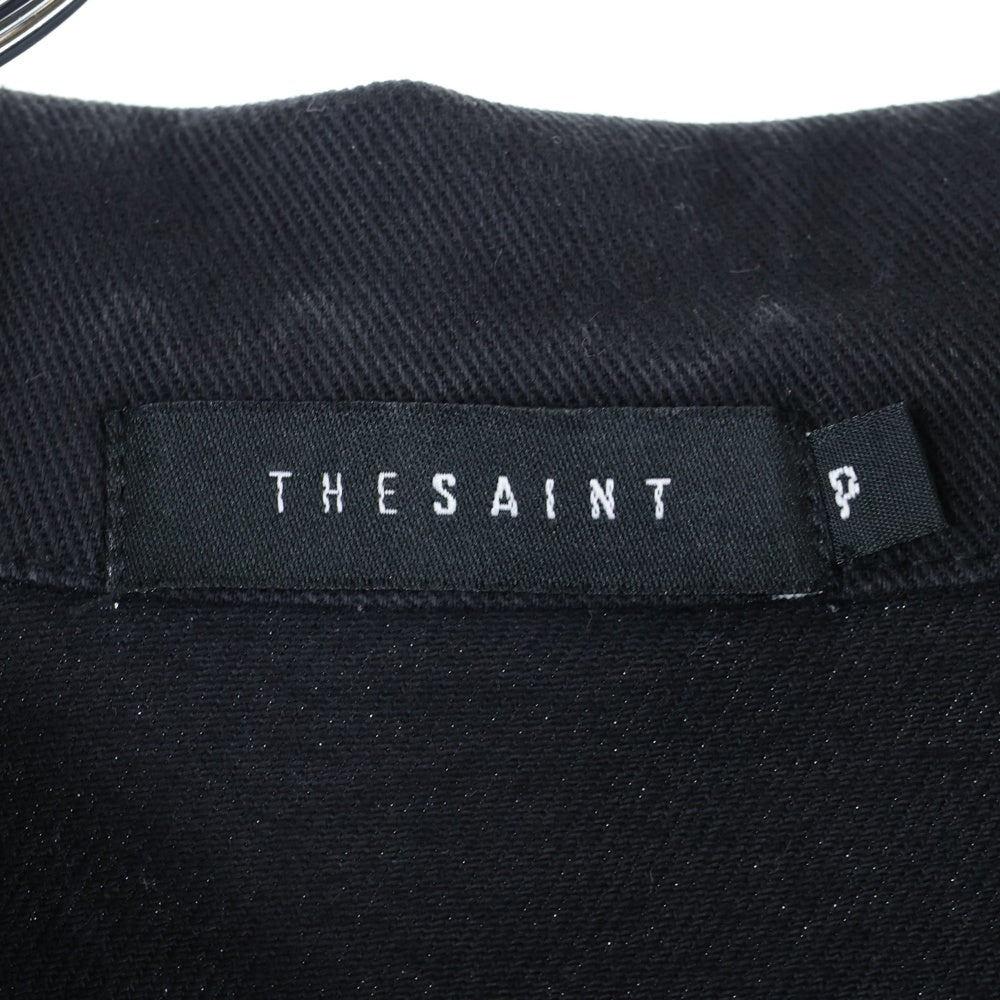 NO BRAND(ノーブランド) THE SAINT MAFIA CLUB バックプリント デニムジャケット