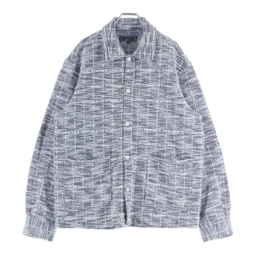 KITH(キス) long sleeve shirt 25-050-060-0000-2-0 ロングスリーブ 長袖シャツ ホワイト/ブラック