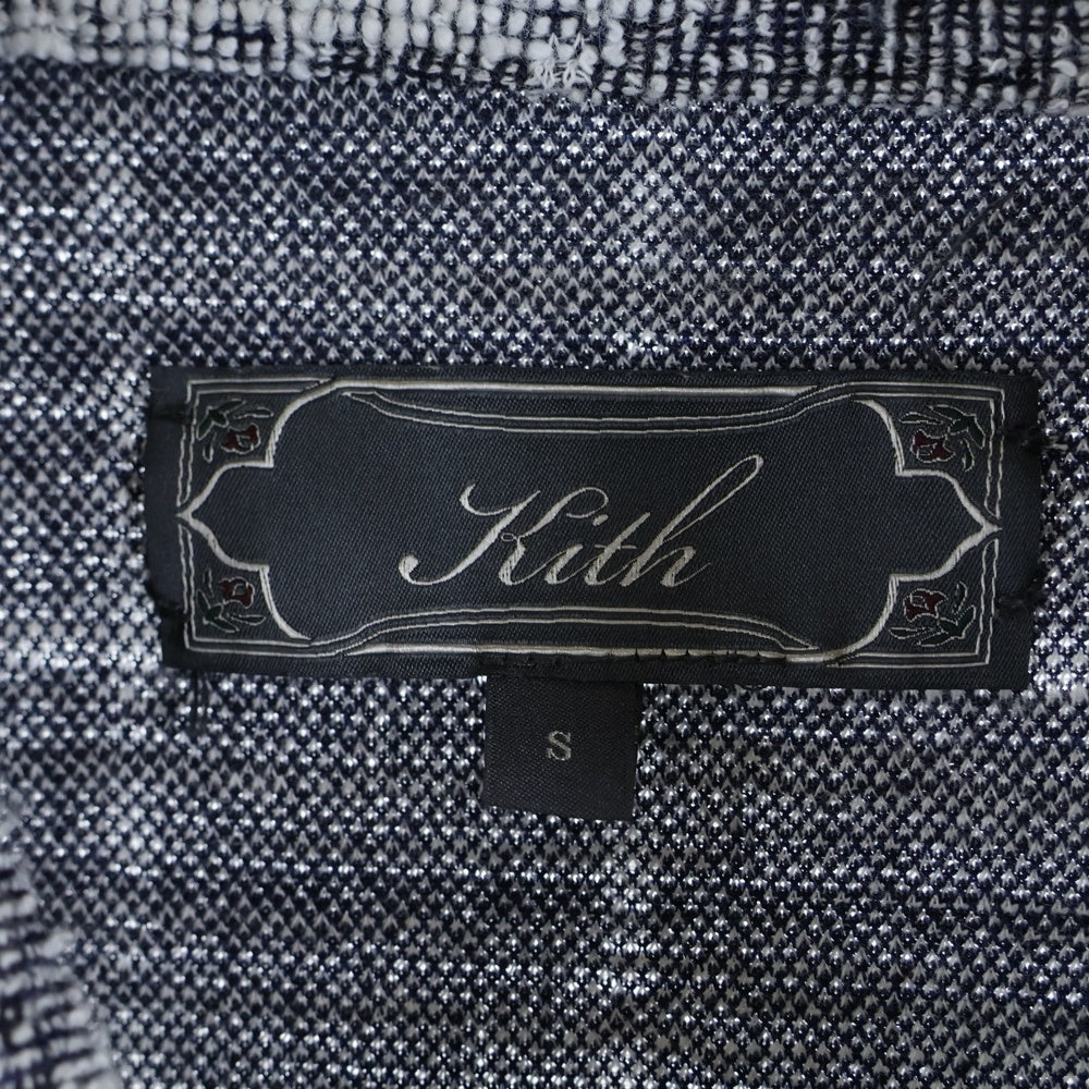 KITH(キス) long sleeve shirt 25-050-060-0000-2-0 ロングスリーブ 長袖シャツ ホワイト/ブラック