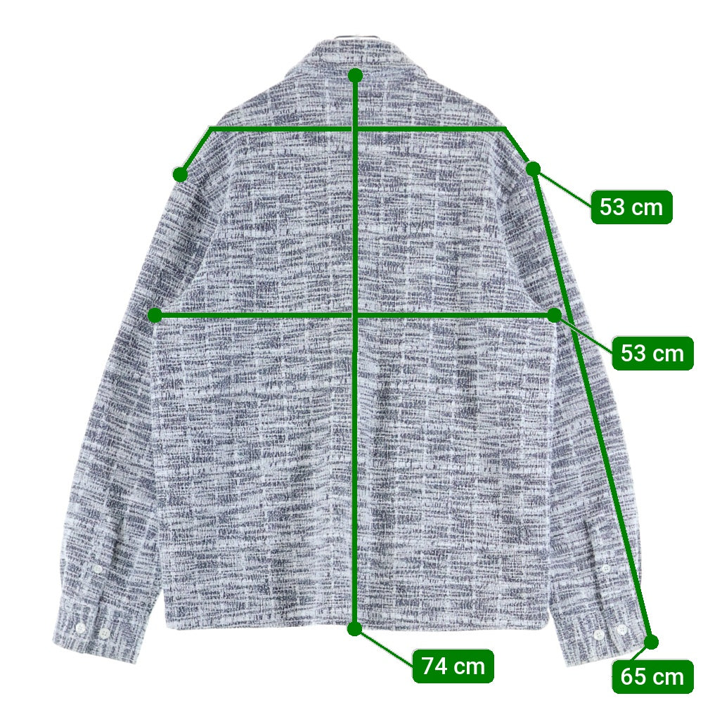 KITH(キス) long sleeve shirt 25-050-060-0000-2-0 ロングスリーブ 長袖シャツ ホワイト/ブラック