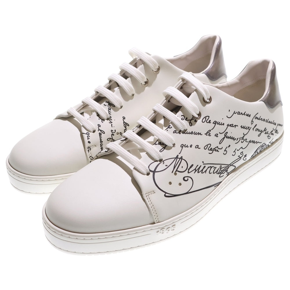 Berluti(ベルルッティ) プレイタイムスクリット レザー ローカットスニーカー ホワイト S5304-002