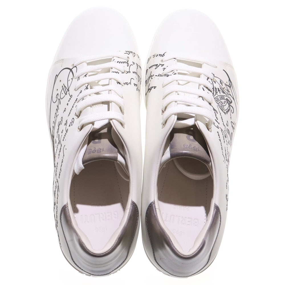 Berluti(ベルルッティ) プレイタイムスクリット レザー ローカットスニーカー ホワイト S5304-002