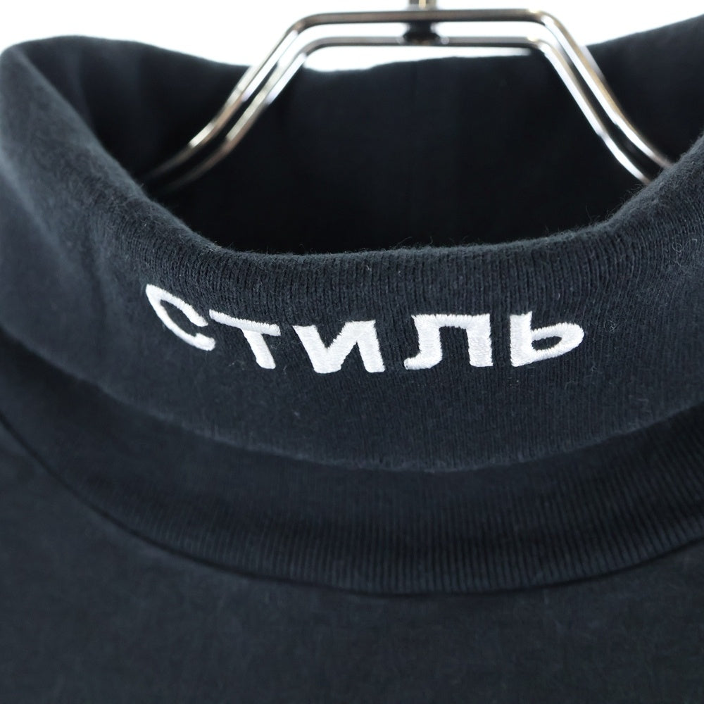 HERON PRESTON(ヘロンプレストン) 21AW LS ROLL NECK ロングスリーブ ロールネック タートルネック 長袖Tシャツ カットソー ブラック