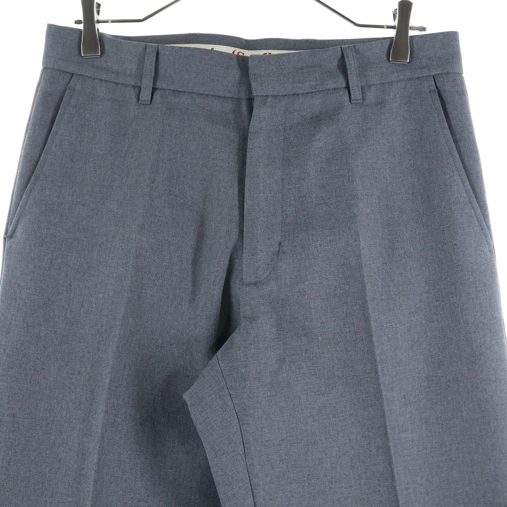 STOCKHOLM SURFBOARD CLUB(ストックホルムサーフボードクラブ) センタープレス ワイドスラックスパンツ グレー