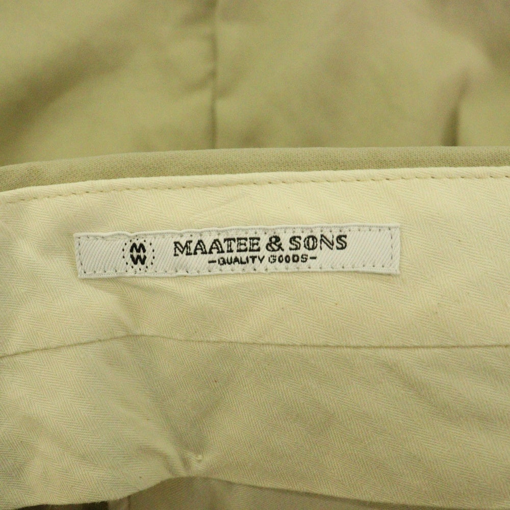 MAATEE&SONS(マーティーアンドサンズ) MAATEE&SONS マーティーアンドサンズ CHINO-PAN FUTSU コットンチノパンツ ベージュ MT3303-0211A