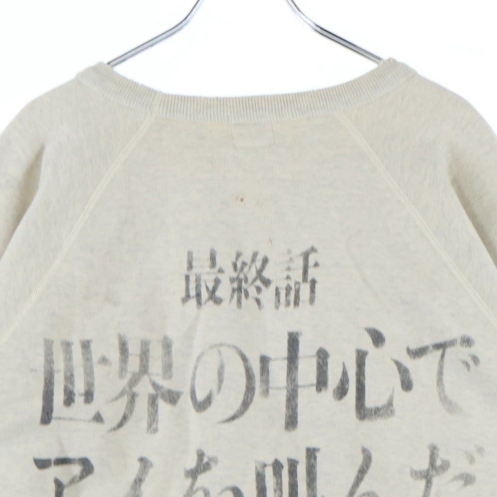 SAINT MICHAEL(セントマイケル) 21AW SWT_SH EVANGELION エヴァンゲリオン コットン スウェットトレーナー グレー SM-A21-0000-055