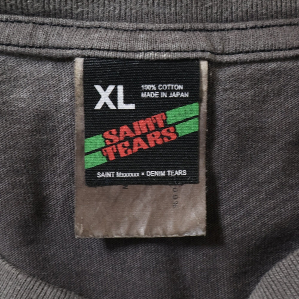 SAINT MICHAEL(セントマイケル) 21AW×DENIM TEARS LS TEE_SONICYOUTH デニムティアーズ ソニックユース ロングスリーブ 長袖Tシャツ ブラック SM-A21-0000-023