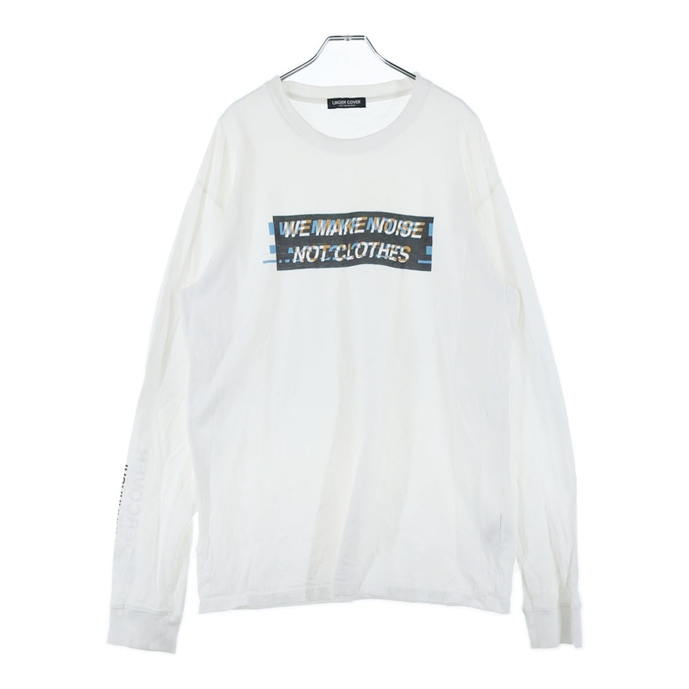 UNDERCOVER(アンダーカバー) WE MAKE NOISE NOT CLOTHES プリント ロングスリーブ 長袖Tシャツ ホワイト