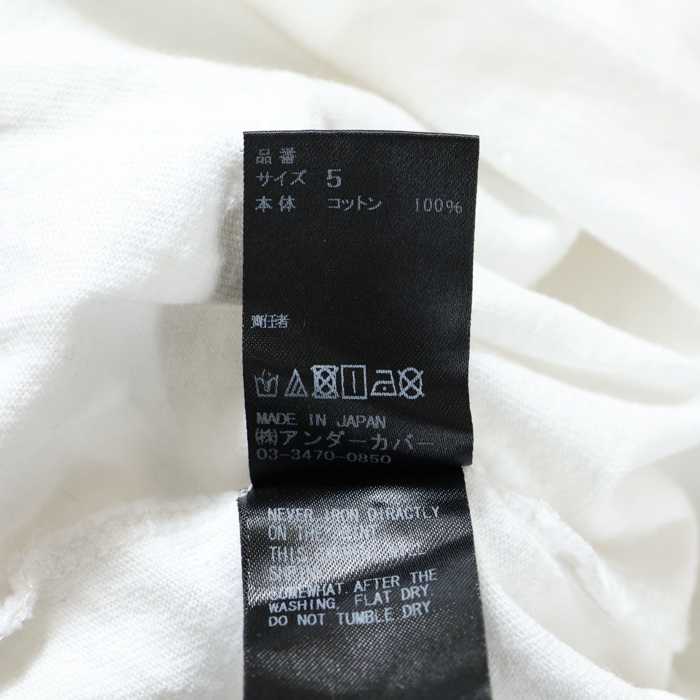 UNDERCOVER(アンダーカバー) WE MAKE NOISE NOT CLOTHES プリント ロングスリーブ 長袖Tシャツ ホワイト