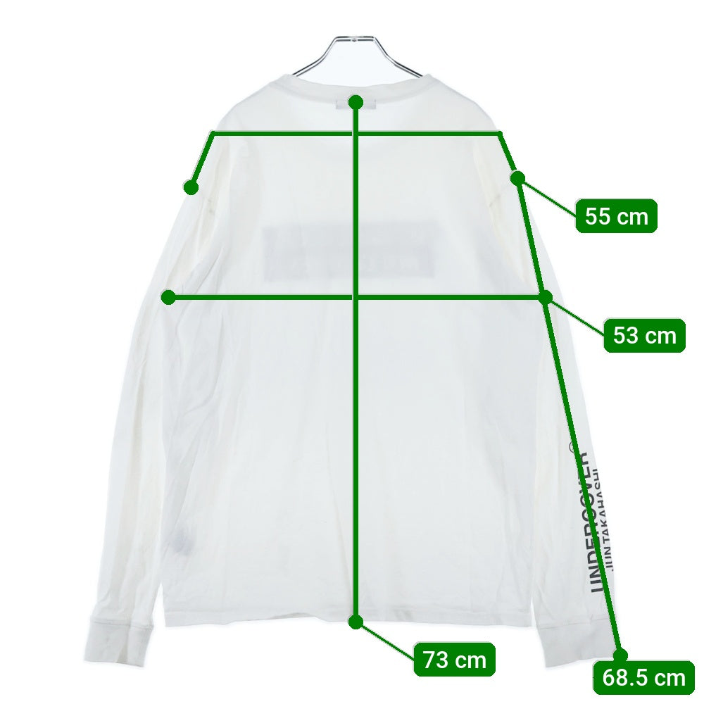 UNDERCOVER(アンダーカバー) WE MAKE NOISE NOT CLOTHES プリント ロングスリーブ 長袖Tシャツ ホワイト