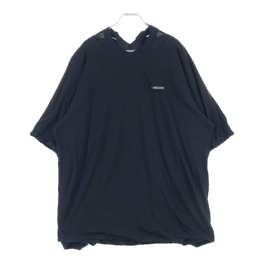 UNDERCOVER(アンダーカバー) 24SS tee custom tee ドッキングTシャツ ブラック UC1D4801