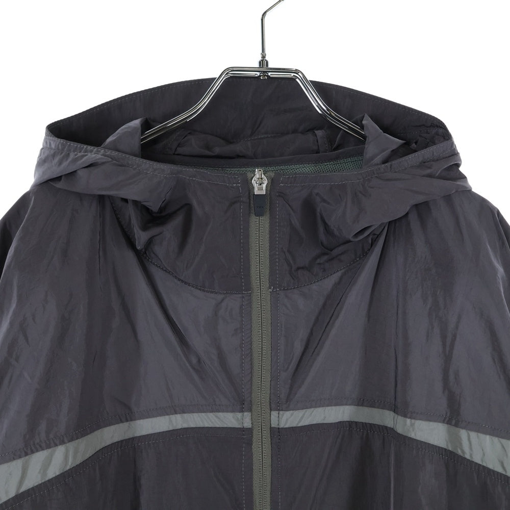 WIZZARD(ウィザード) 25SS BACK ZIP WIND JACKET ナイロン フードジップアップ ジャケット グレー W25SS-BL030