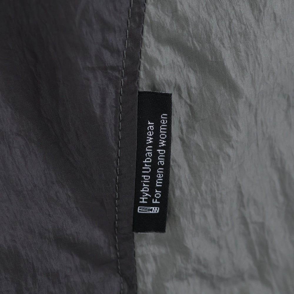 WIZZARD(ウィザード) 25SS BACK ZIP WIND JACKET ナイロン フードジップアップ ジャケット グレー W25SS-BL030