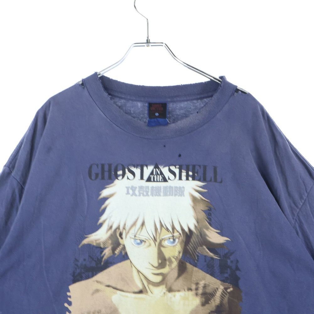 SAINT MICHAEL(セントマイケル) 25SS GS SS TEENAVY ヴィンテージ加工Tシャツ ネイビー SM-HR8-0000-C07