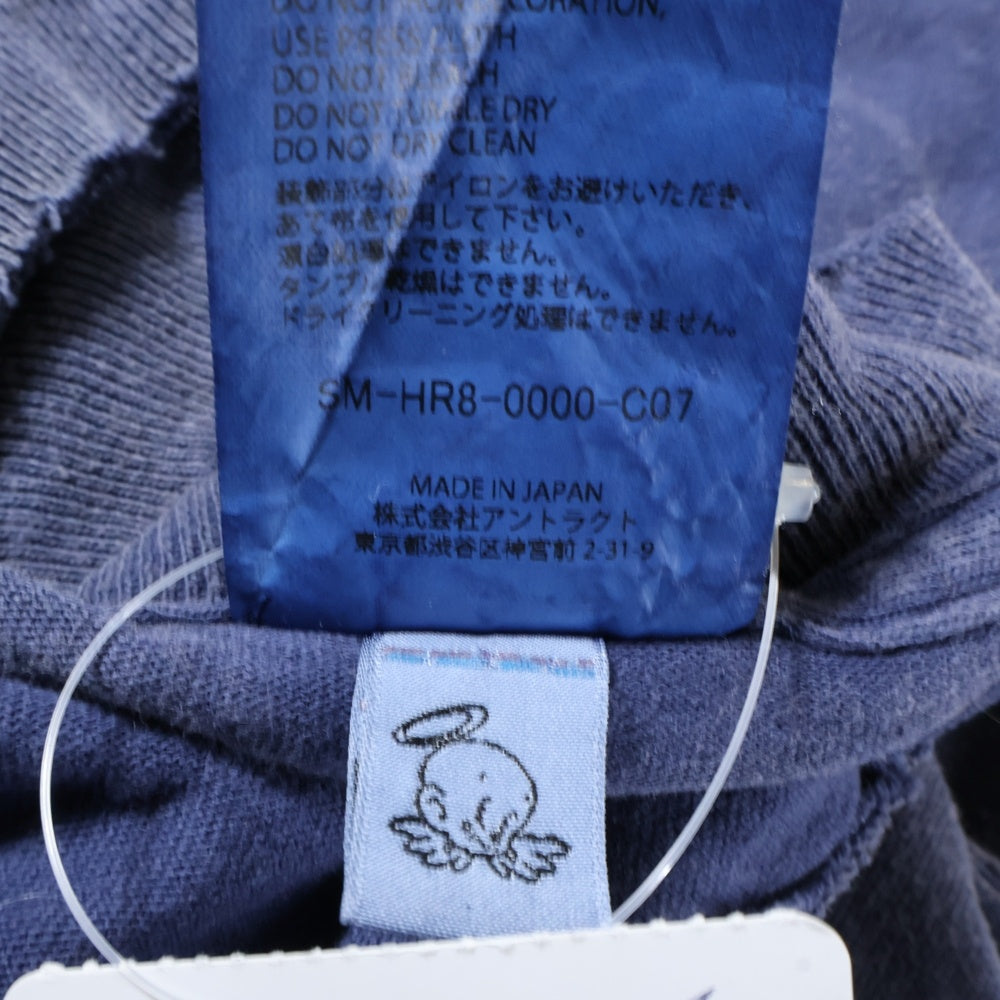 SAINT MICHAEL(セントマイケル) 25SS GS SS TEENAVY ヴィンテージ加工Tシャツ ネイビー SM-HR8-0000-C07