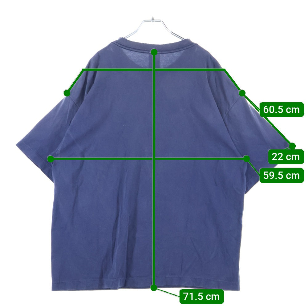 SAINT MICHAEL(セントマイケル) 25SS GS SS TEENAVY ヴィンテージ加工Tシャツ ネイビー SM-HR8-0000-C07